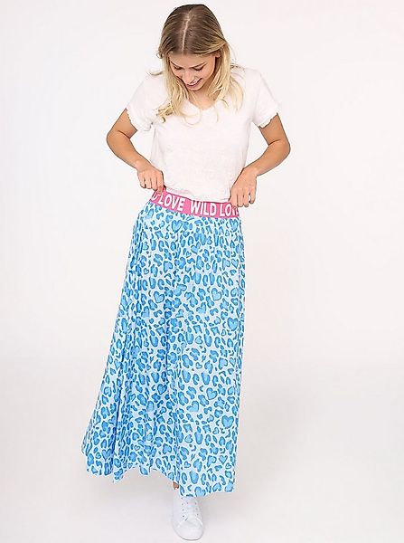 Zwillingsherz Maxirock "Leo Herzen" Animal-Muster, knöchellang, Gummizug, l günstig online kaufen
