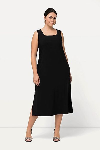 Ulla Popken Cocktailkleid Jersey-Kleid A-Linie Carree-Ausschnitt ärmellos günstig online kaufen