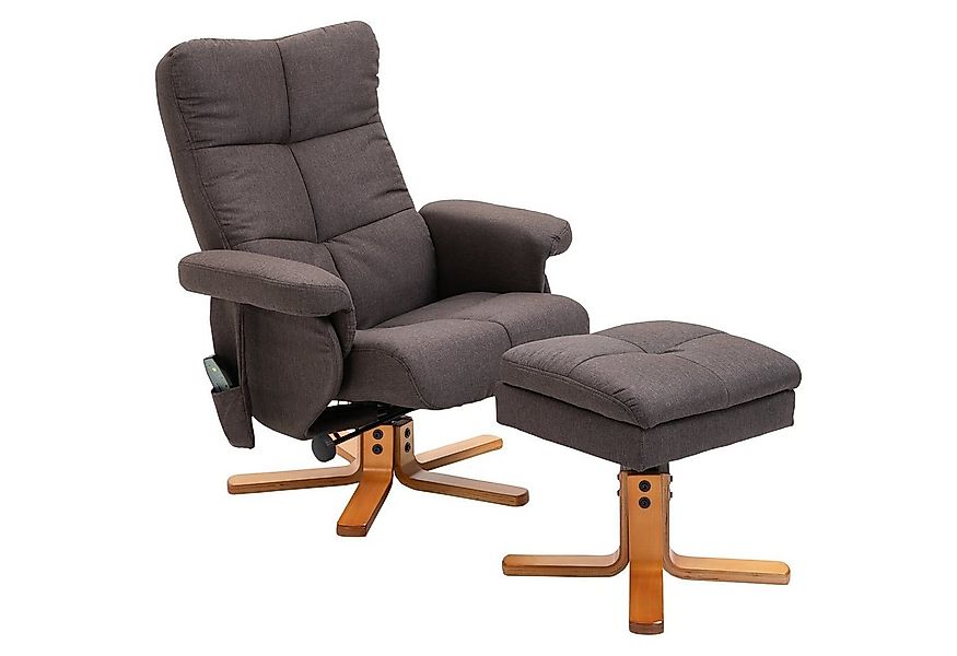 HOMCOM Massagesessel Fernsehsessel mit Fußhocker, aus Kunstleder (2-St) günstig online kaufen