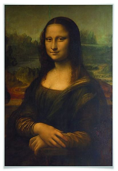 Wall-Art Poster "Mona Lisa", Menschen, (1 St.), Poster ohne Bilderrahmen günstig online kaufen