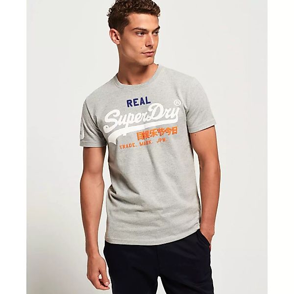Superdry Vintage Logo Tri Kurzarm T-shirt XS Montana Grey Grit günstig online kaufen