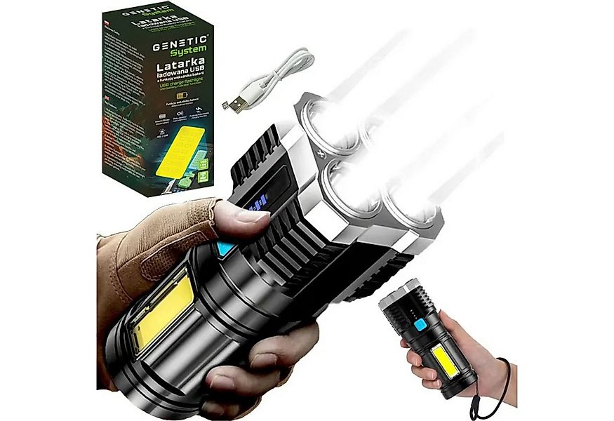 GENETIC System Taschenlampe Militärische taktische LED-Taschenlampe USB 120 günstig online kaufen