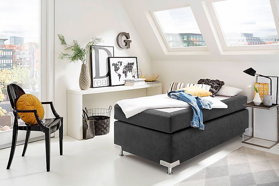 Westfalia Schlafkomfort Boxspringbett »Holland« ohne Kopfteil, frei im Raum günstig online kaufen