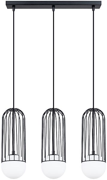 SOLLUX lighting Pendelleuchte »Pendelleuchte BRINA 3L Schwarz«, 3 flammig, günstig online kaufen
