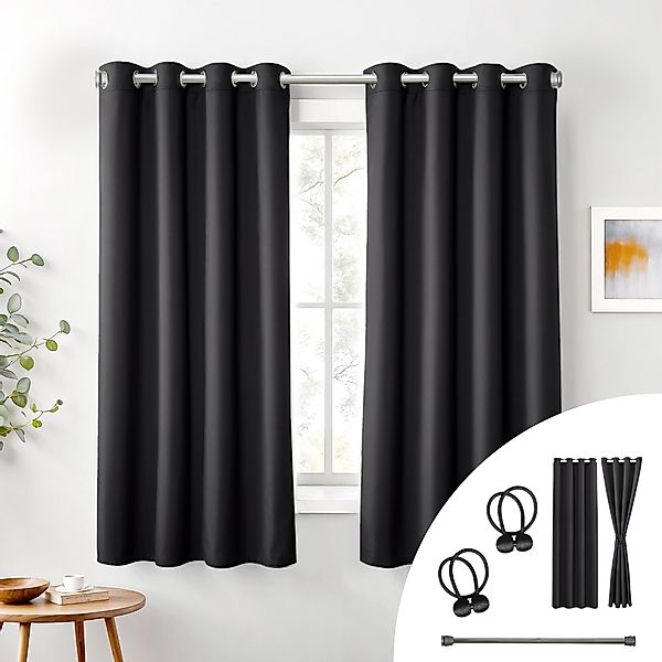 Cozyor Verdunkelungsvorhang 2er-Set inkl. 2 Magnethalter, günstig online kaufen