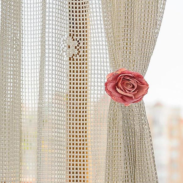 BYSURE Raffhalter, (2-tlg), Vorhang-Clip, Vorhang-Raffhalter, Blumen-Raffha günstig online kaufen