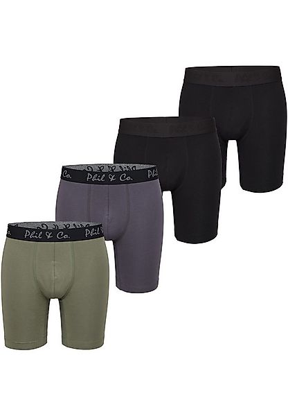 Phil & Co. Langer Boxer Long Boxer Briefs (4-St) Retroshorts - langes Bein günstig online kaufen
