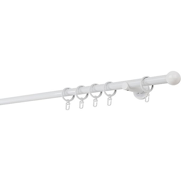 Mydeco Maß-Gardinenstange mit Endstück Ball Weiß Ø 2 cm x 310 cm günstig online kaufen
