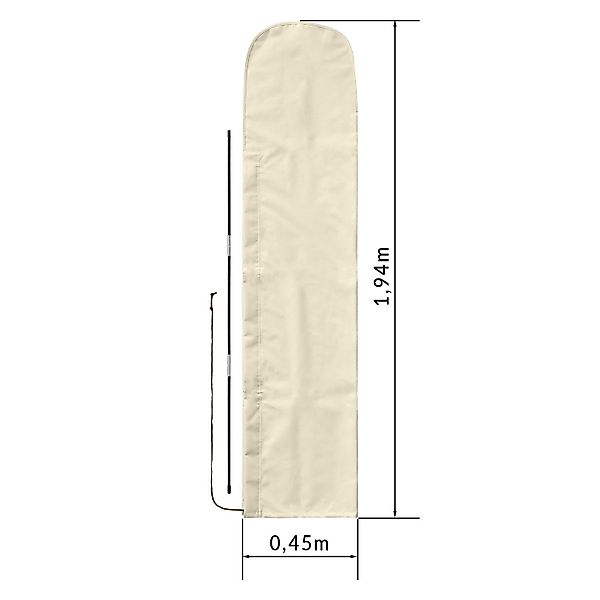 anndora-sonnenschirm Sonnenschirm-Schutzhülle für Sonnenschirm ø 3,5 günstig online kaufen