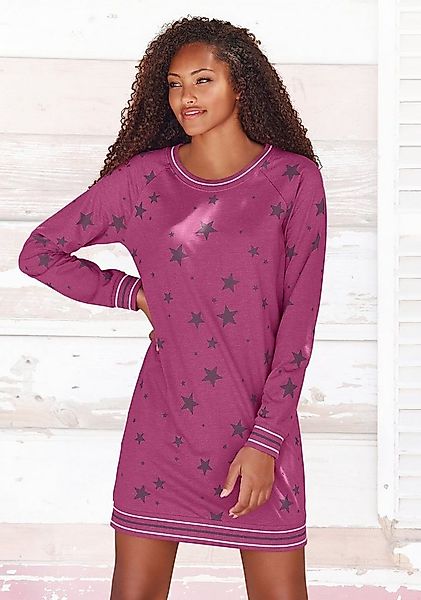 Vivance Dreams Sleepshirt 1-teilig, mit angesagtem Sternedruck günstig online kaufen