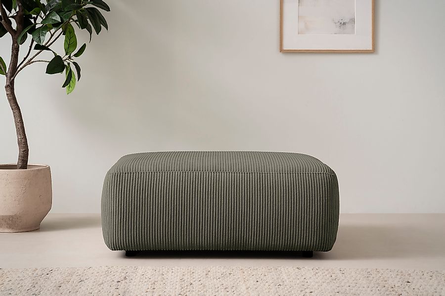 INOSIGN Polsterhocker Torge, Hocker in Cord, günstig online kaufen