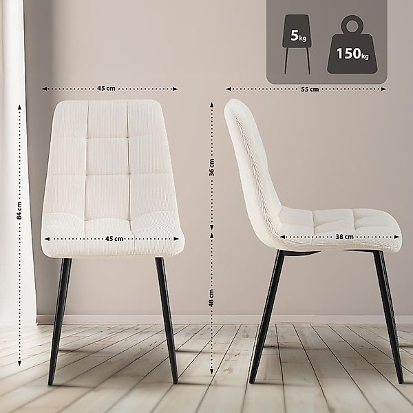 CLP Esszimmerstuhl Tilde (4er Set), mit günstig online kaufen