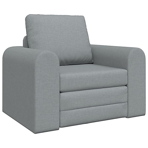 vidaXL Sofa Boden Schlafsofa 2-in-1 Hellgrau günstig online kaufen
