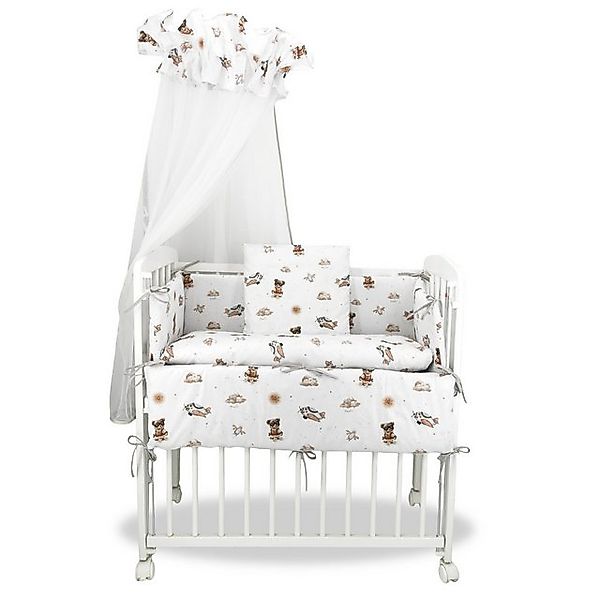 Baby-Delux Beistellbett Babybett Teddy Pilot Beige, Stillbett 90x40 weiß hö günstig online kaufen