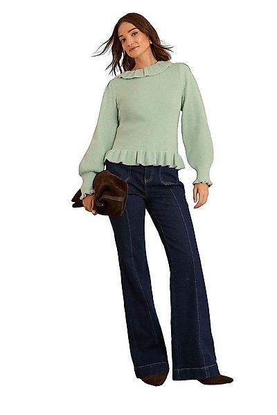 Love & Roses Vokuhila-Pullover Love & Roses Strickpullover mit Schößchen (1 günstig online kaufen