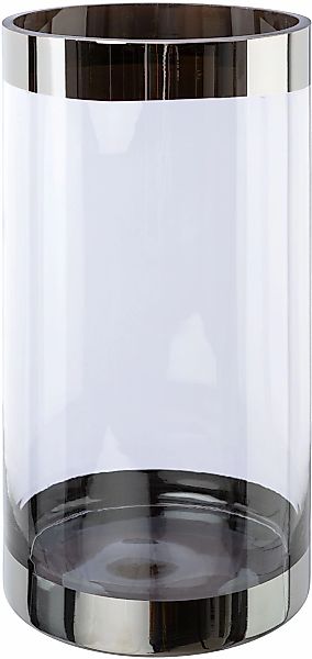 Creativ deco Bodenvase mit silberfarbenen Absetzungen günstig online kaufen