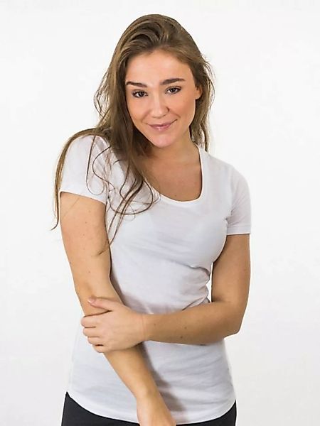 DAILY´S Kurzarmshirt ALINA: Damen T-Shirt 1/2 Arm Biobaumwolle günstig online kaufen