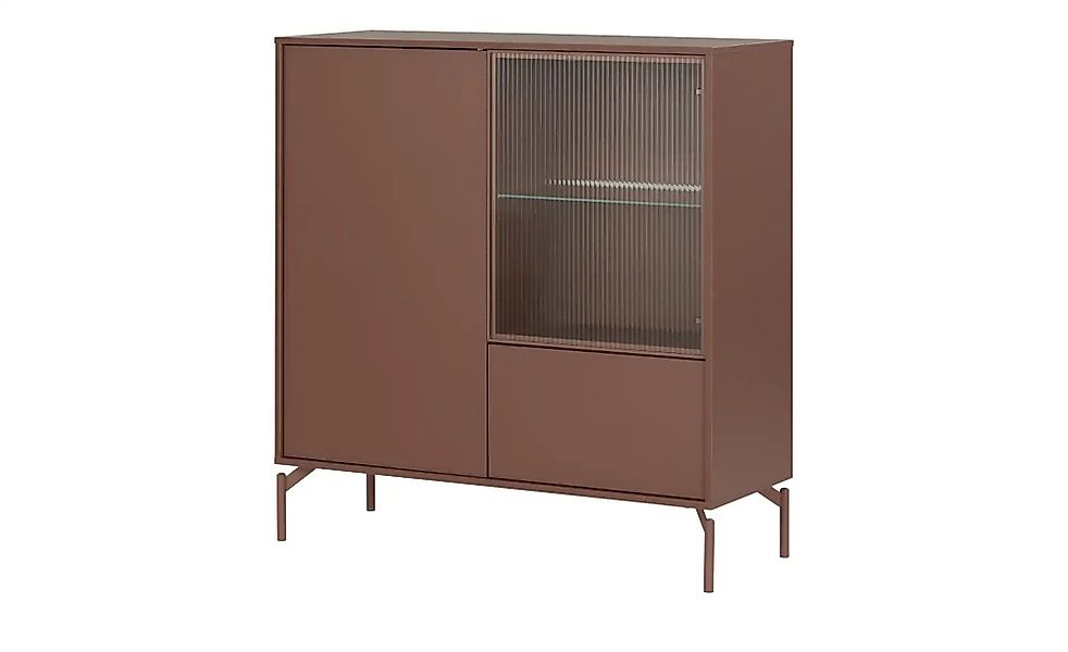 Love it Highboard  Flumeri ¦ rot ¦ Maße (cm): B: 113,5 H: 118 T: 43.0 Kommo günstig online kaufen