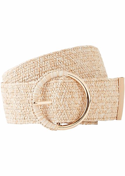 bonprix Taillengürtel aus Polypropylen, mit Elastodien-Anteil, in Stroh-Opt günstig online kaufen