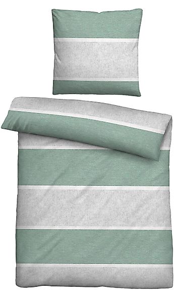 Biberna Bettwäsche "0840518" 2 Stk. tlg. kuschelig warm, samtweich, Melange günstig online kaufen