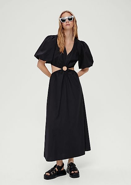 QS Minikleid Zweiteiliges Popeline-Kleid Cut Out günstig online kaufen