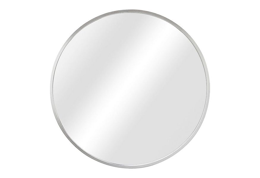 en.casa Wandspiegel, »Modugno« Hängespiegel rund Aluminium 50cm Silberfarbe günstig online kaufen