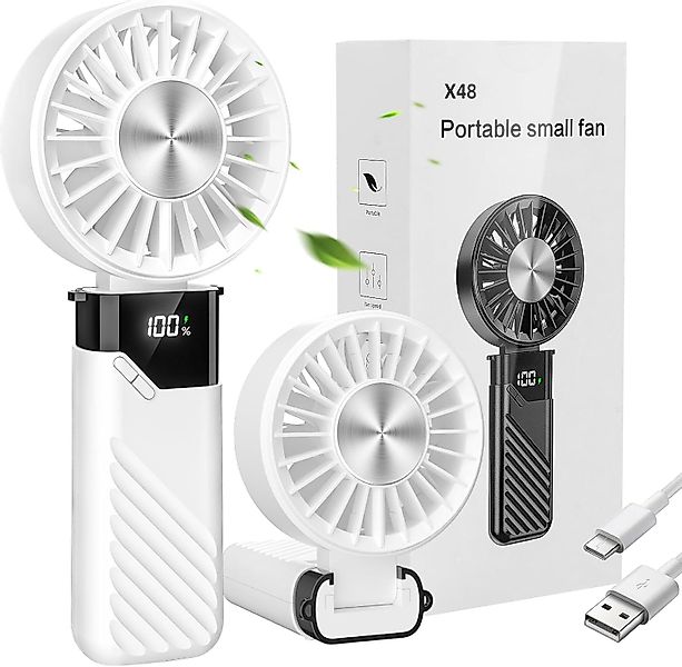 Coonoor Handventilator Tragbarer 3-in-1-Ventilator, wiederaufladbarer Mini- günstig online kaufen