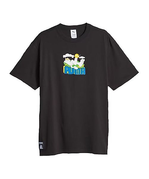 PUMA T-Shirt PUMA X Ripndip Graphic T-Shirt Weiß Kurzarm-Shirts Baumwolle günstig online kaufen