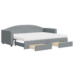 vidaXL Bett Tagesbett Ausziehbar mit Schubladen günstig online kaufen