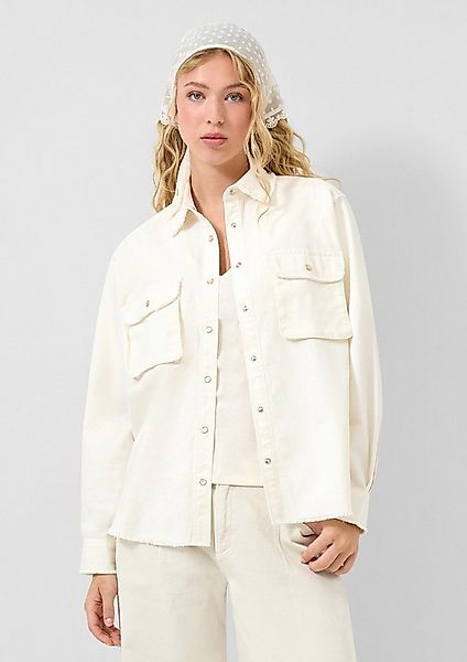 QS Langarmbluse Bluse Hemdbluse günstig online kaufen