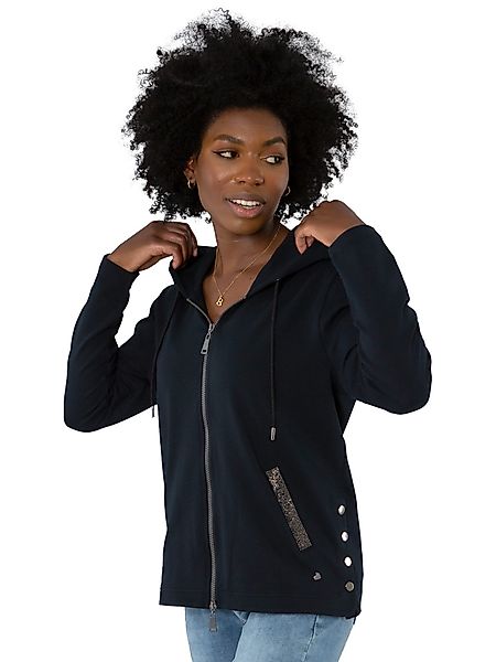 Gio Milano Sweatjacke G30-9101, mit seitlichen günstig online kaufen