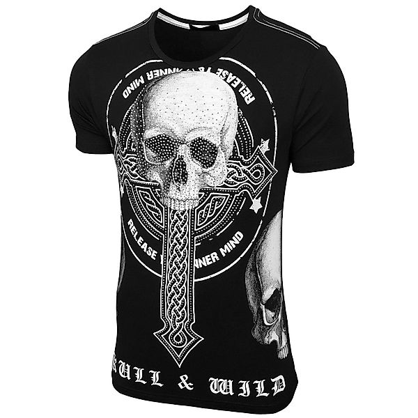 Baxboy T-Shirt Baxboy Herren Totenkopf Kurzarm günstig online kaufen