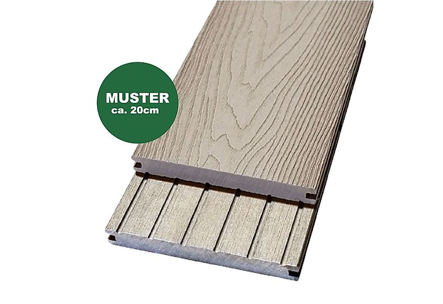 Woodstore24 Terrassendielen WoodoMalta WPC Massivdiele in Holzoptik für den günstig online kaufen