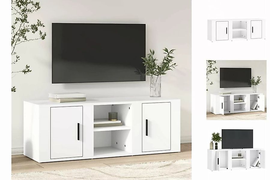 vidaXL TV-Schrank TV-Schrank Weiß 100x31,5x35 cm Holzwerkstoff TV-Lowboard günstig online kaufen