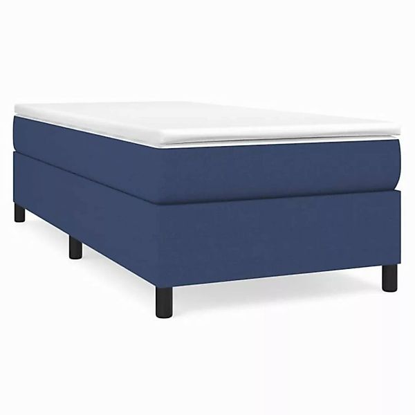 furnicato Bett Bettgestell ohne Matratze Blau 80x200 cm Stoff (1-tlg) günstig online kaufen