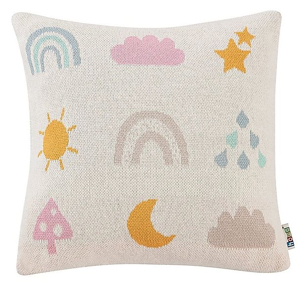 howa Dekokissen be happy, Strickkissen Kinderzimmer Deko Kissen für Kinder günstig online kaufen
