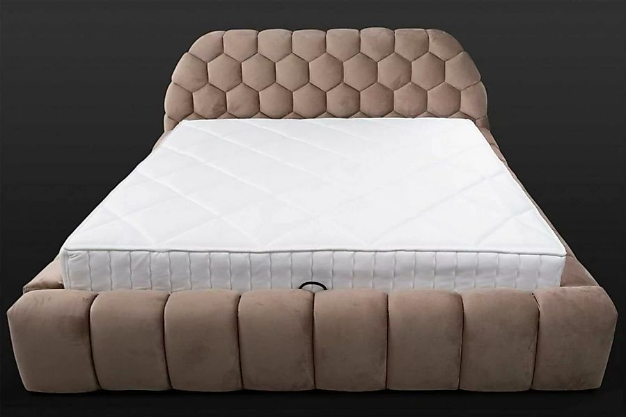 JVmoebel Bett Designer Bett Schlafzimmer Betten Textil Hotel Luxus Polster günstig online kaufen
