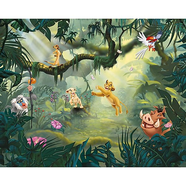 Komar Vliesfototapete Lion King Hakuna Matata 350 cm x 280 cm günstig online kaufen
