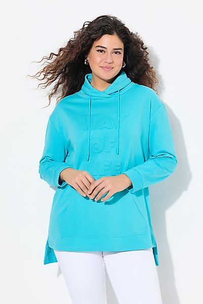 Ulla Popken Sweatshirt Sweatshirt 3D-Prägung Oversized günstig online kaufen