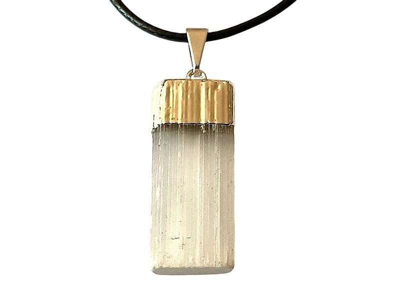 Steinfixx® Amulett Set Selenit Silberanhänger I Edelsteinanhänger I Heilste günstig online kaufen