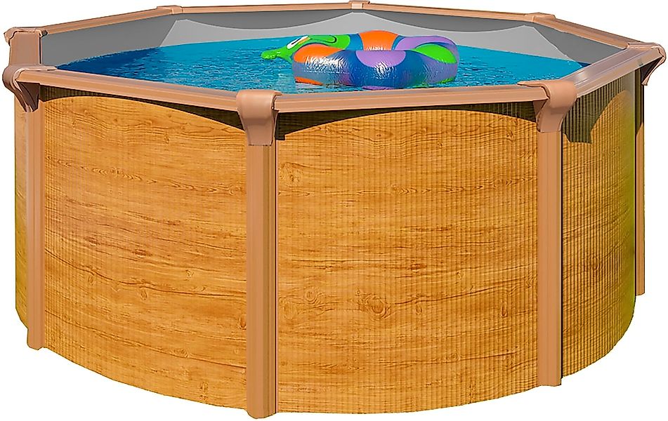 KWAD Rundpool "Green line Evolution" 4,6x1,32 wood Folie in blau, sand oder günstig online kaufen