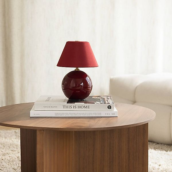 Globen Lighting Akku-Tischleuchte IRIS, rot, Höhe 23 cm günstig online kaufen