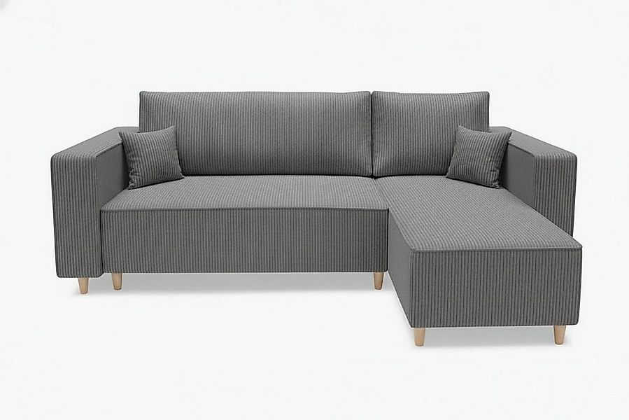 MARPUR Ecksofa RIO, Cordstoff, Bettfunktion und Bettkasten günstig online kaufen