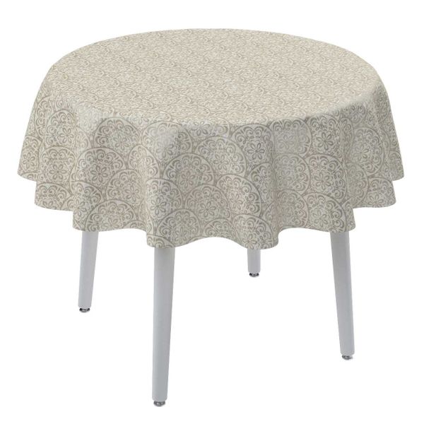 Runde Tischdecke, beige, Imperia Premium (144-13) günstig online kaufen