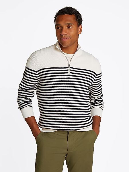 Tommy Hilfiger Troyer RACKING STRUCTURE ZIP günstig online kaufen