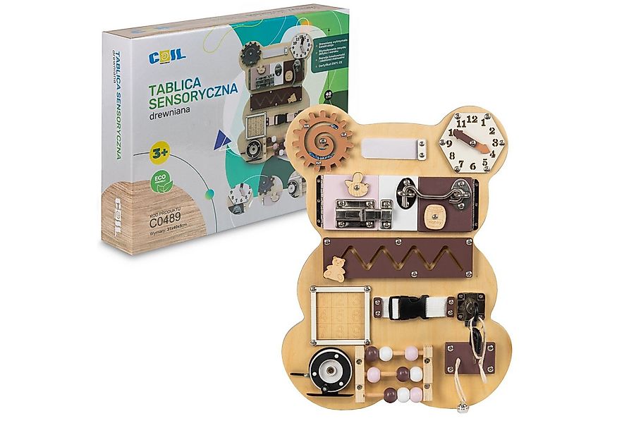 COIL Motorikbrett Motorikwand Bär Montessori Spielzeug Aktivitätsbrett aus günstig online kaufen