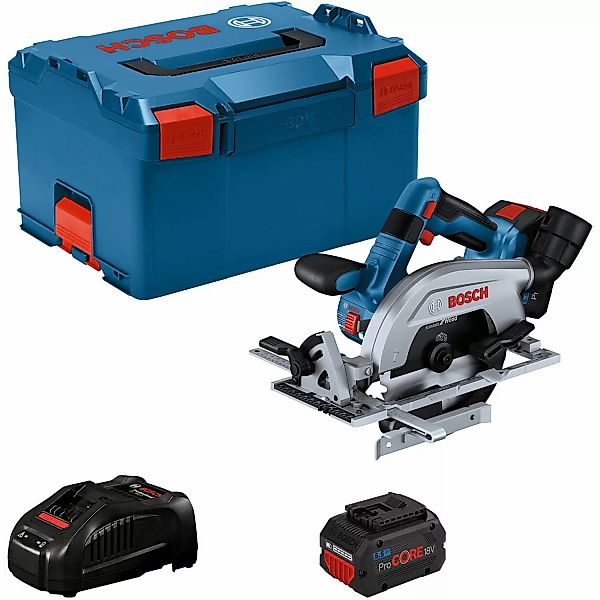 Bosch Professional Akku-Kreissäge GKS 18V-57-2 L mit 2x 5.5Ah & GAL in L-Bo günstig online kaufen