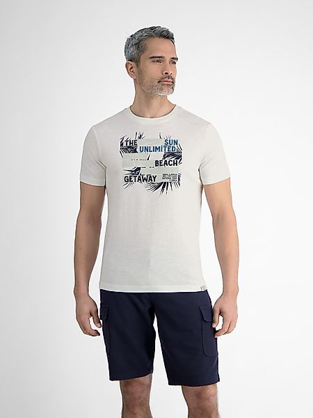 LERROS T-Shirt "LERROS Herren T-Shirt mit sommerlichem Brustprint" günstig online kaufen
