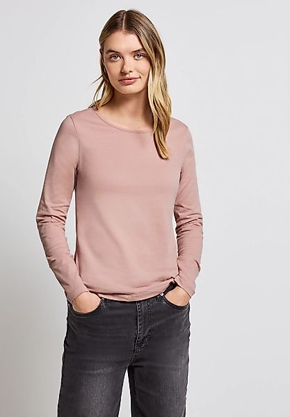 STREET ONE Langarmshirt aus reiner Baumwolle günstig online kaufen