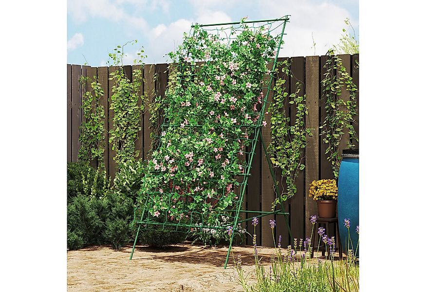 Outsunny Rankhilfe aus Stahl, rostfrei, für Kletterpflanzen, 101x133x227 cm günstig online kaufen